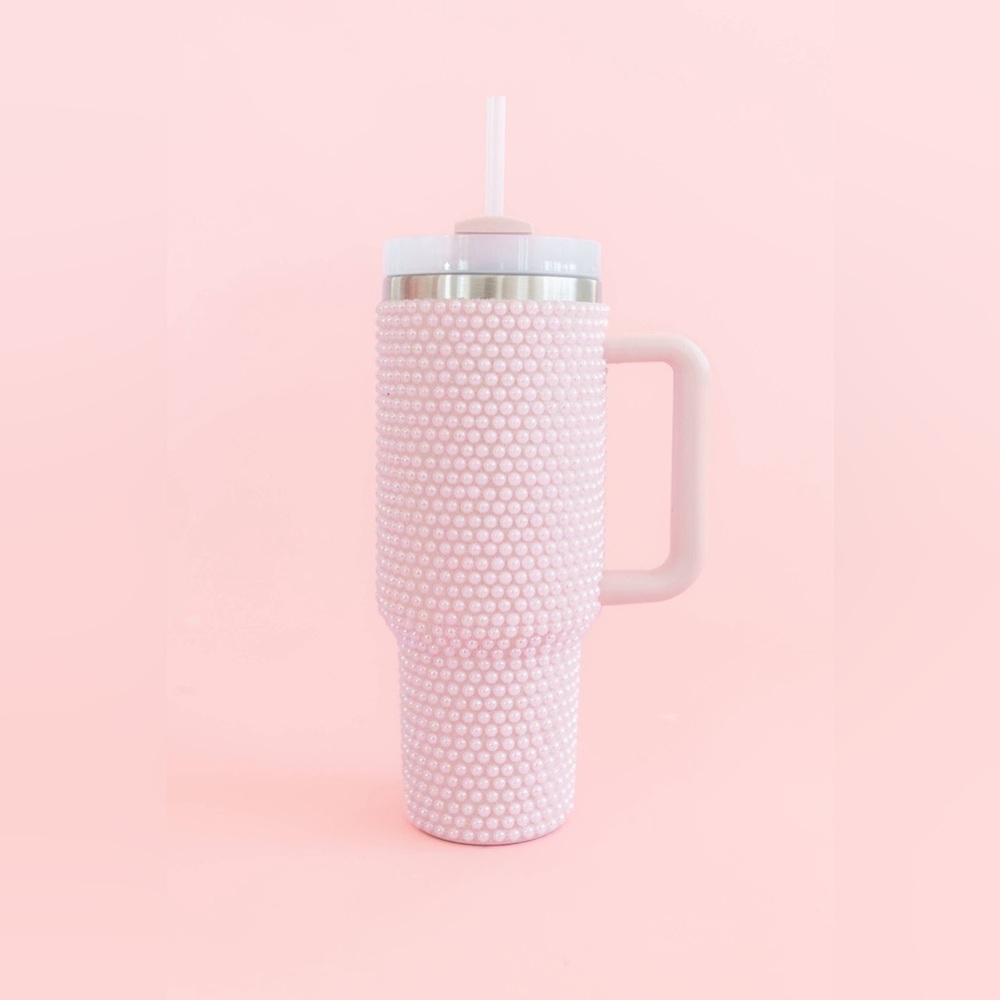 Rock Paper Scissors  Pink Pearl 40oz Tumbler